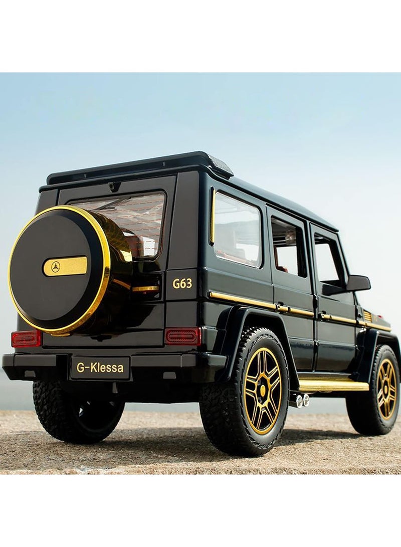 LB 1:24 Die-Cast G-Class SUV Toy Car – Simulation Sound & Light, Pullback Action, 3 Gear Switch, Opening Doors, Engine Detail, Trunk & Steering Function  - Image 5
