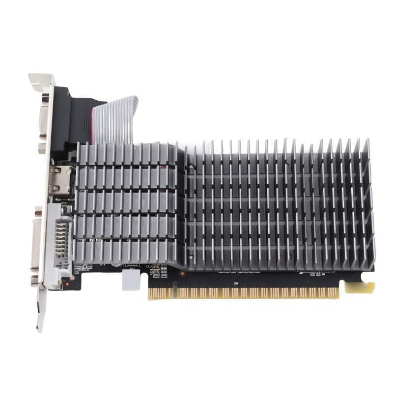 بطاقة رسومات GT710 ذاكرة GDDR3 4 جيجابايت و64 بت - بطاقة رسومات ألعاب عالية السرعة دقيقة 3840x2160 لأجهزة الكمبيوتر المكتبية - Image 5