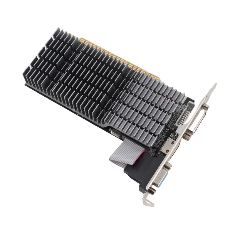 بطاقة رسومات GT710 ذاكرة GDDR3 4 جيجابايت و64 بت - بطاقة رسومات ألعاب عالية السرعة دقيقة 3840x2160 لأجهزة الكمبيوتر المكتبية - Image 1