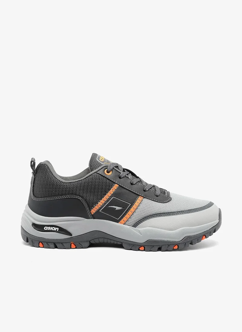 Asian Grey Orange Sports Shoes for Men and Boys