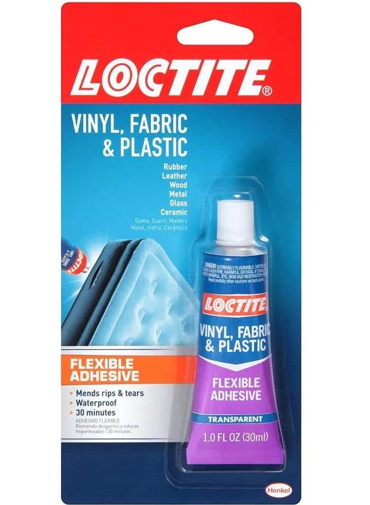 Loctite Vinyl, Fabric & Plastic Adhesive - Clear, Flexible Bond - Image 1