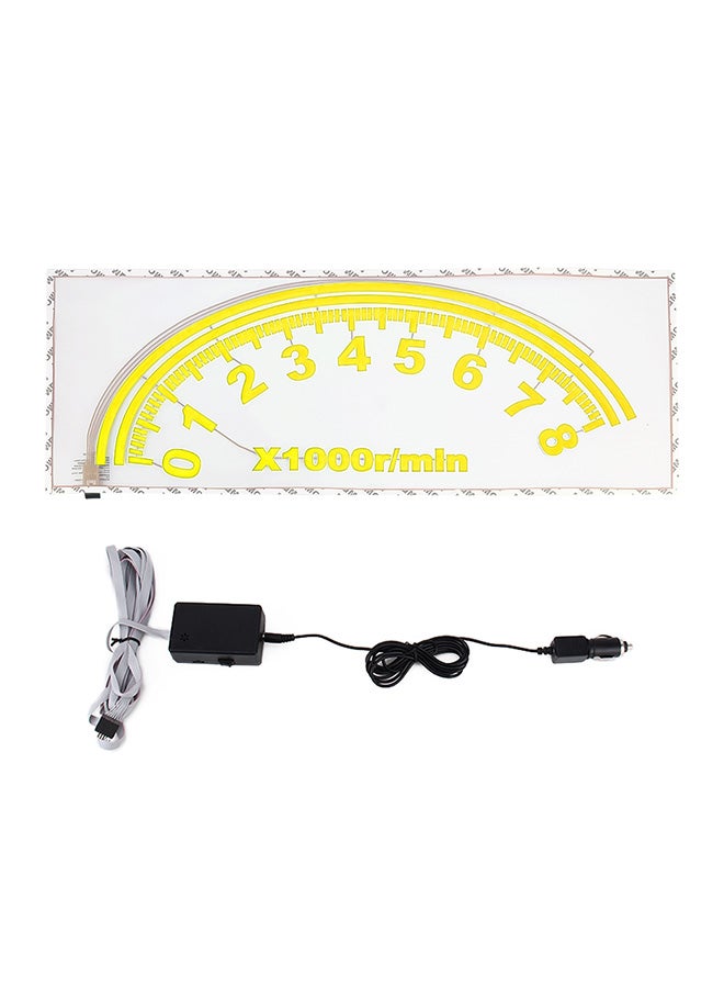 Loquat Rear Windshield Speedometer Shape Decorative Music Rhythm Light - Image 2