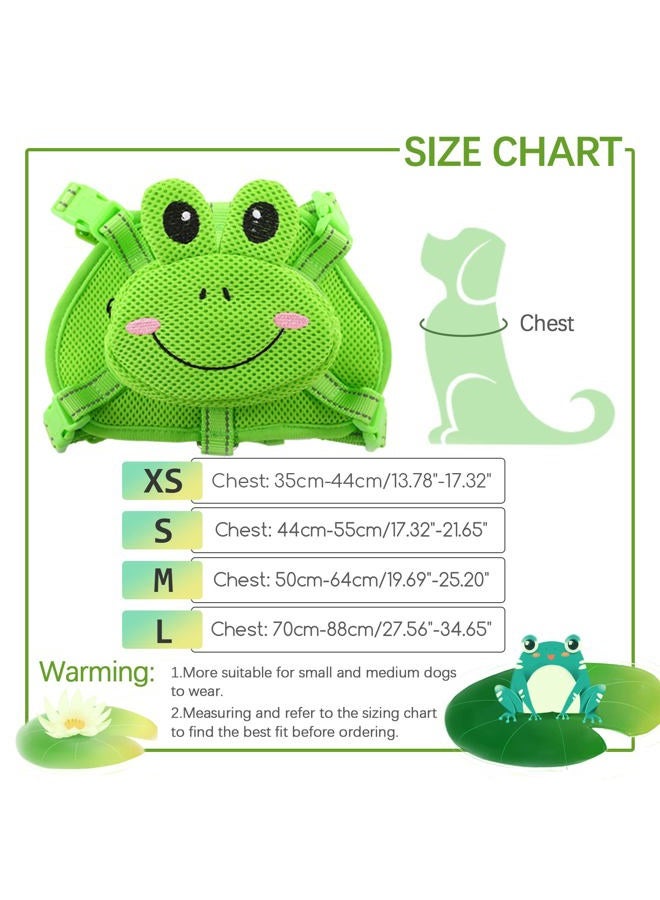 IDOMIK Dog Backpack - No-Pull Dog Harness for Small to Medium Dogs - Adjustable, Perfect for Traveling, Camping, & Hiking - Frog Print - Image 4