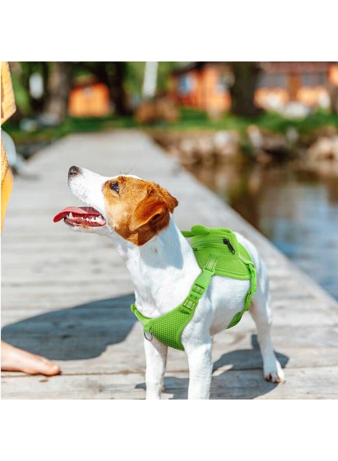 IDOMIK Dog Backpack - No-Pull Dog Harness for Small to Medium Dogs - Adjustable, Perfect for Traveling, Camping, & Hiking - Frog Print - Image 5