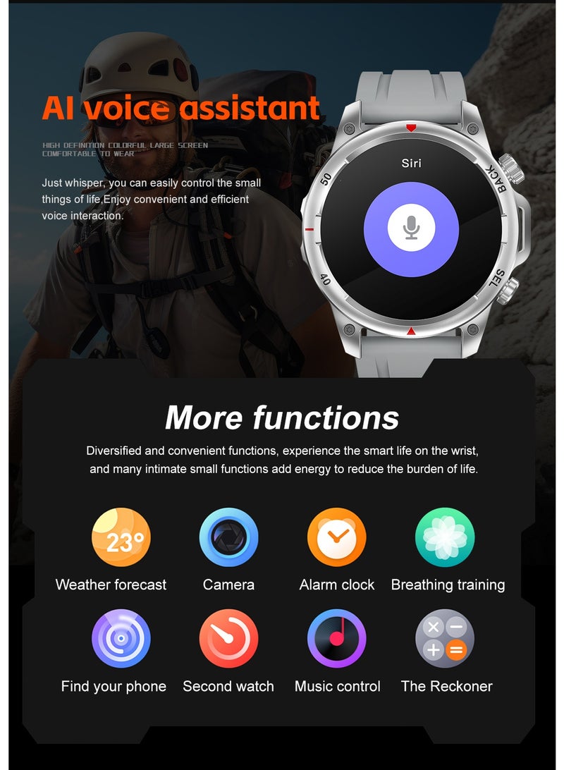 رولستيمي دي كيه 68 ذكر الرياضة في الهواء الطلق ووتش بلوتوث الهاتف الذكي المعلومات دفع آي بي 67 للماء متعددة وسائط الرياضة رصد الصحة متعددة الأبعاد عمر البطارية الطويل - Image 2