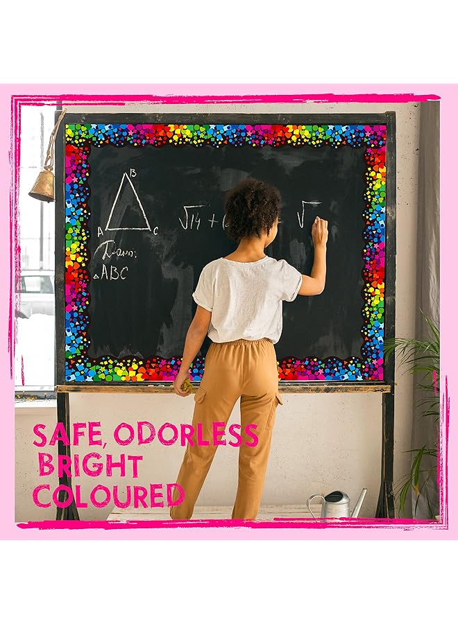 erorex 60 Feet Bulletin Board Borders Self Adhesive Scalloped Confetti Rolled Border Trim Decoration With Strong And Permanent Adhesive For School Classroom Offices Wall Desks Windows Doors - Image 5