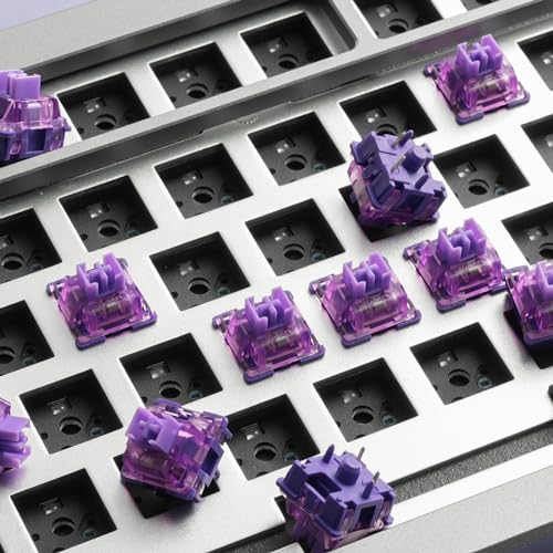 Akko V3 Lavender Purple Pro Keyboard Switch with Dustproof Stem for Mechanical Gaming Keyboard, 5-Pin Tactile Switches Pre-Lubed Switch (45pcs) - Image 3