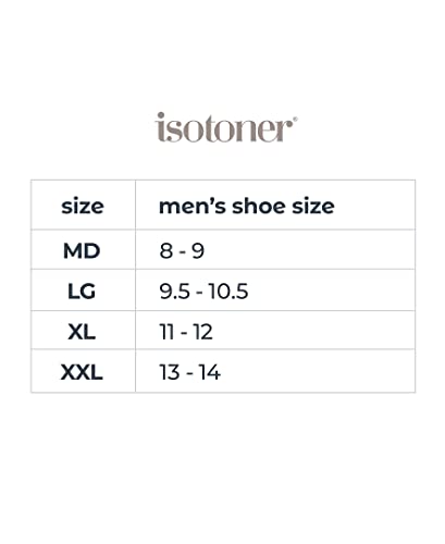 Isotoner Men's Classic Microterry Slippers - Cooling Gel-Infused Memory Foam, Indoor/Outdoor Soles, Machine Washable, Fuax Microsuede Black, 8-9 - Image 3