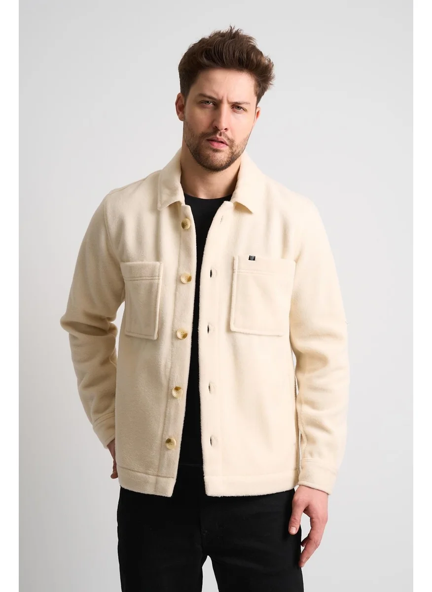 Alexander Gardi Alexandergardi Shirt Collar Buttoned Pocket Detailed Men's Jacket