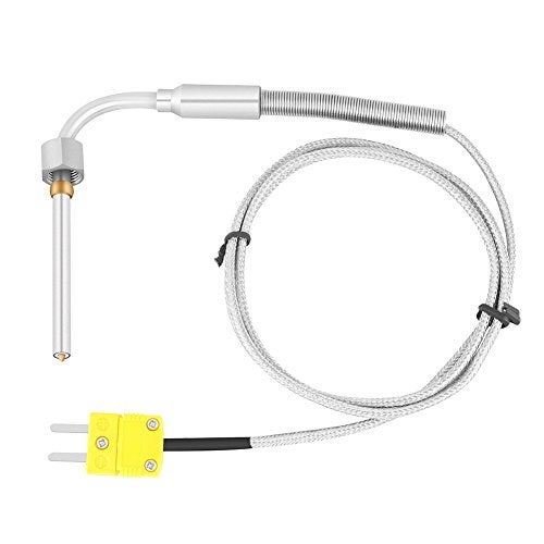 Hilitand مستشعر درجة حرارة ثيرموكوبل EGT نوع K 1/8" NPT لمسبار درجة حرارة غاز العادم مع طرف مكشوف وموصل - Image 1