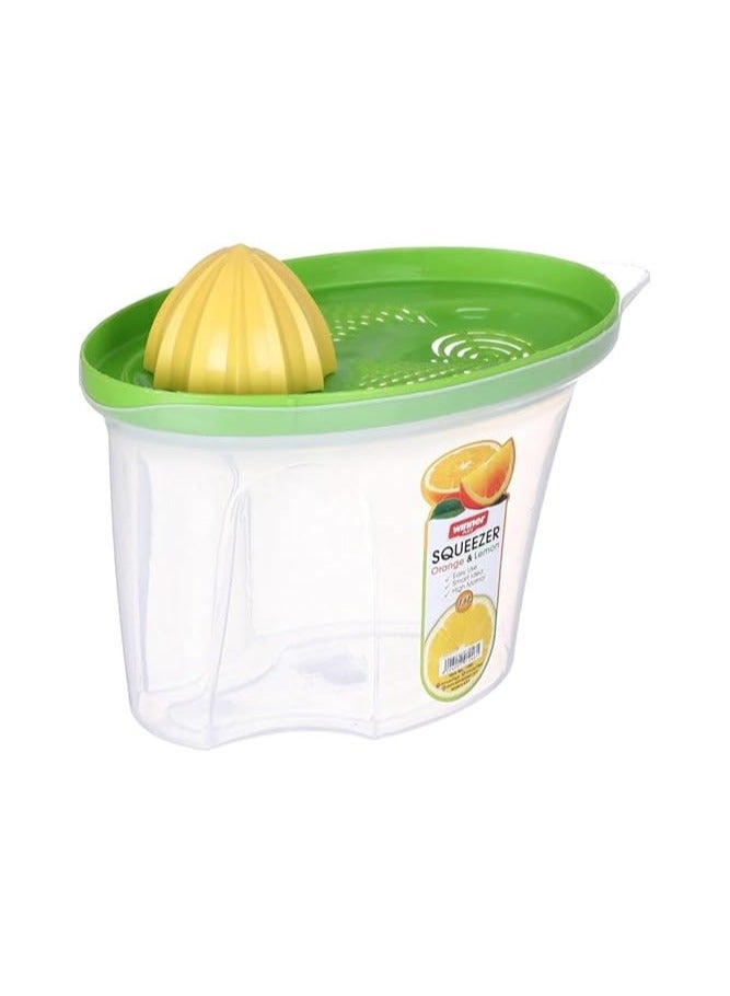 Manual Plastic Jar  Orange Juicer 1.6 Liter - Multi Color  - Image 1