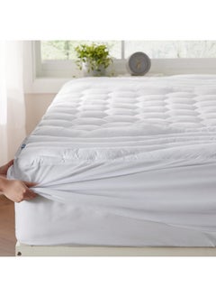 Bedsure Twin XL Mattress Pad 2 Pack - Soft Mattress Topper for College Dorm Essentials, Extra Long Twin Quilted Fitted Mattress Protector Cover with Deep Pocket Fits 8"-21", White, 39x80 Inches
