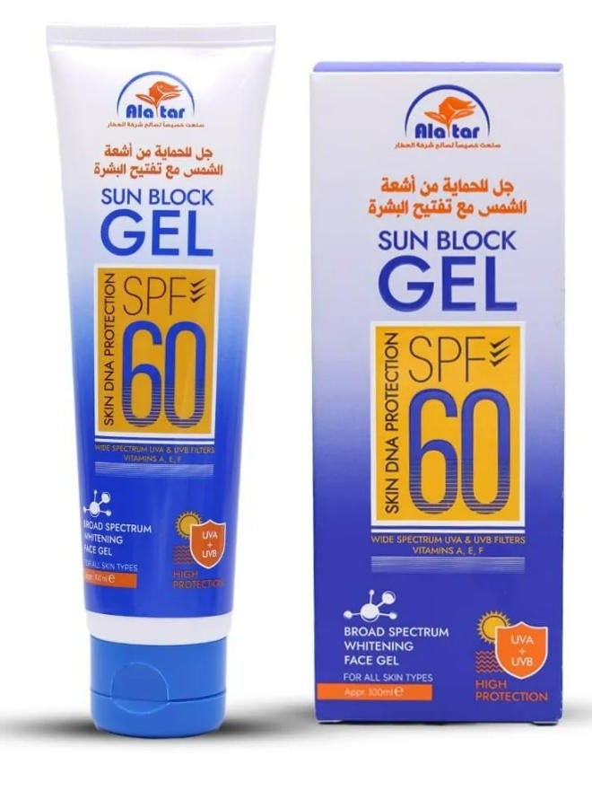 جل للحماية من أشعة الشمس SPF60 مع تفتيح البشرة 100 مل