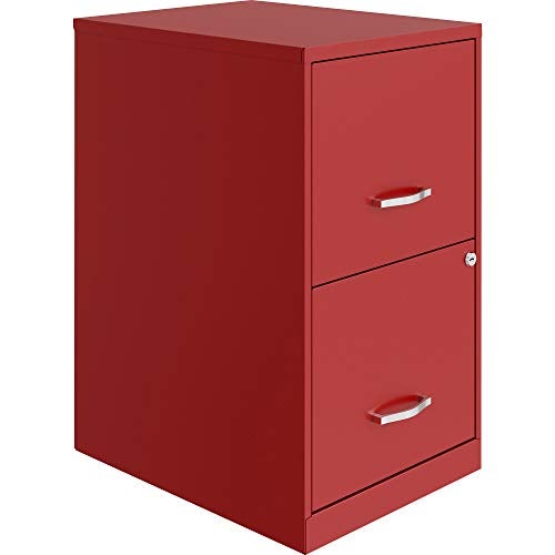 Lorell Lorell 2Drawer File Cabinet 142 x 18 x 245 Red 