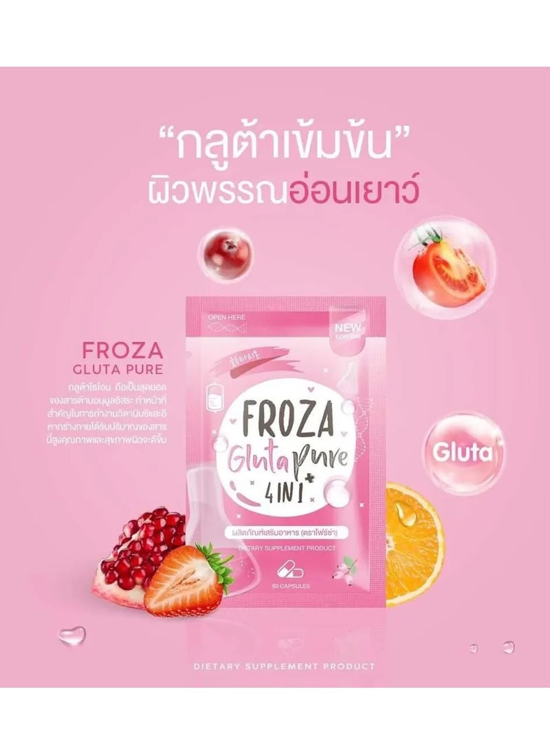 Generic FROZA Gluta Pure 4-in-1 – Advanced Skin Whitening & Anti-Aging Supplement (60 Capsules)  - Image 3