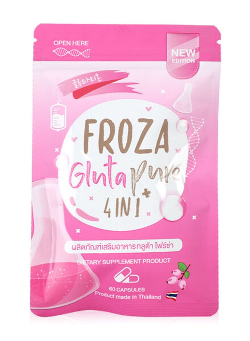 Generic FROZA Gluta Pure 4-in-1 – Advanced Skin Whitening & Anti-Aging Supplement (60 Capsules)  - Image 1