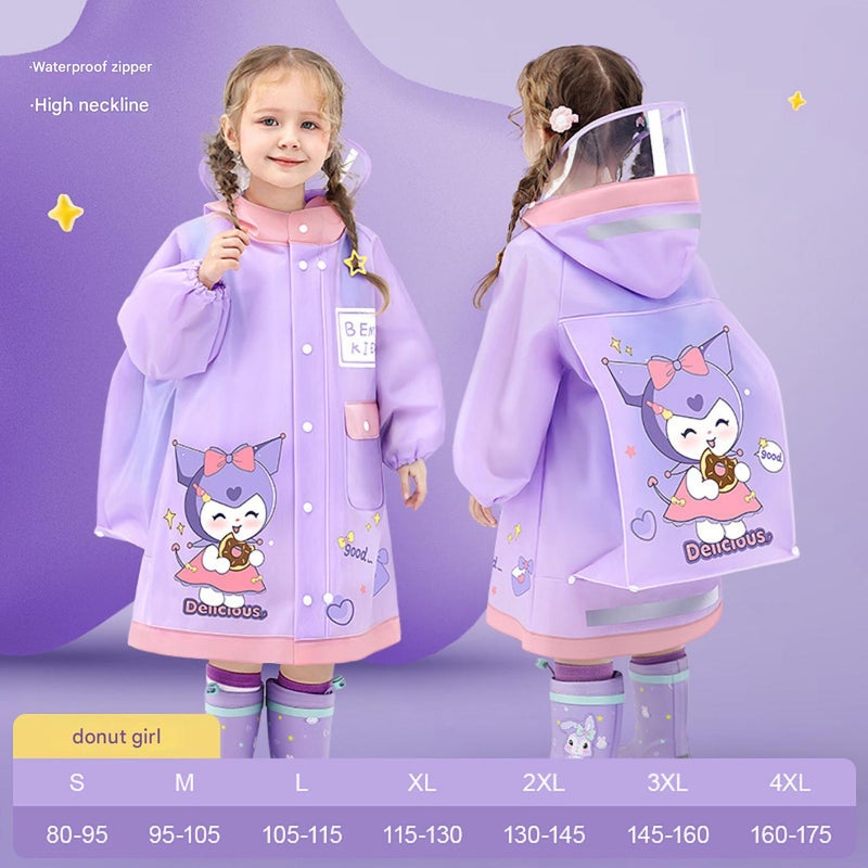 Children's EVA raincoat and rain poncho - Image 1