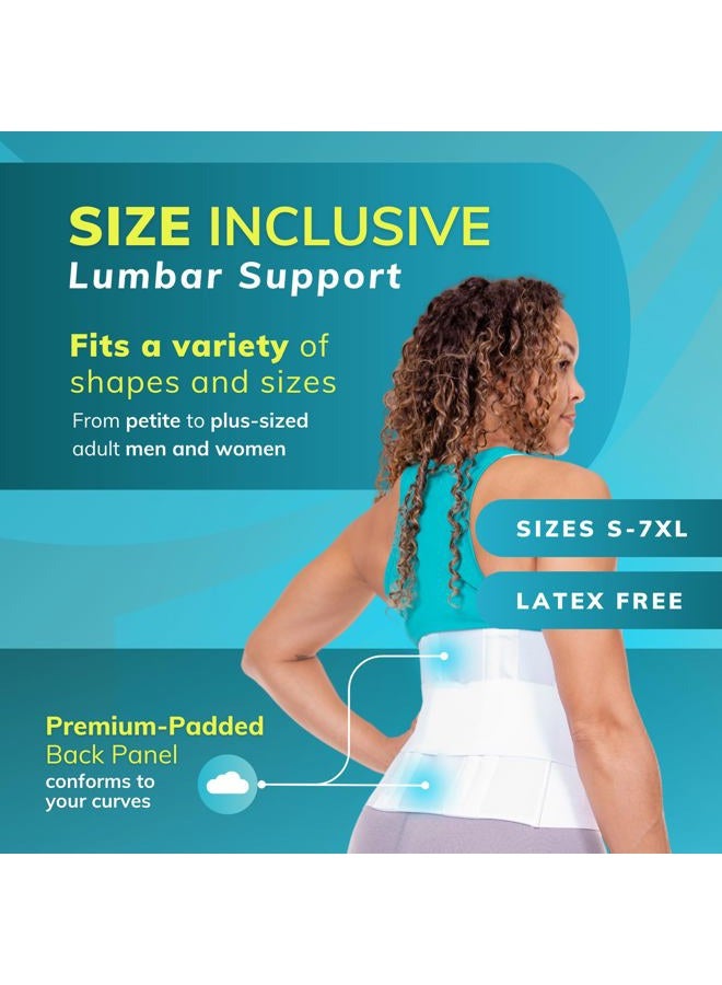 BraceAbility Plus Size 3XL Bariatric Back Brace - XXXL Big and Tall Lumbar Support Girdle for Obesity Lower Back Pain in Extra Large, Heavy or Overweight Men and Women (Fits 55"-61") - Image 4