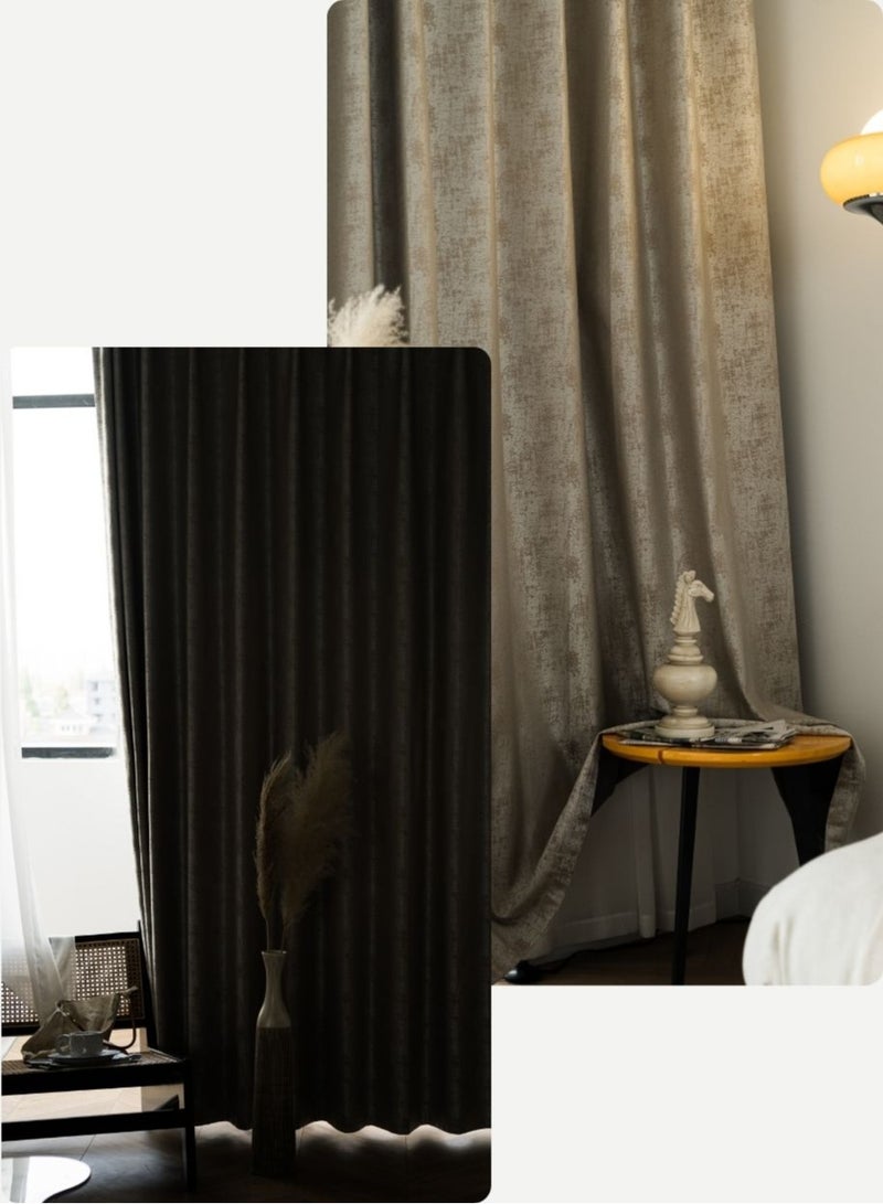 Bedroom Blackout Curtain 1 piece Insulation Noise Reduce Heat