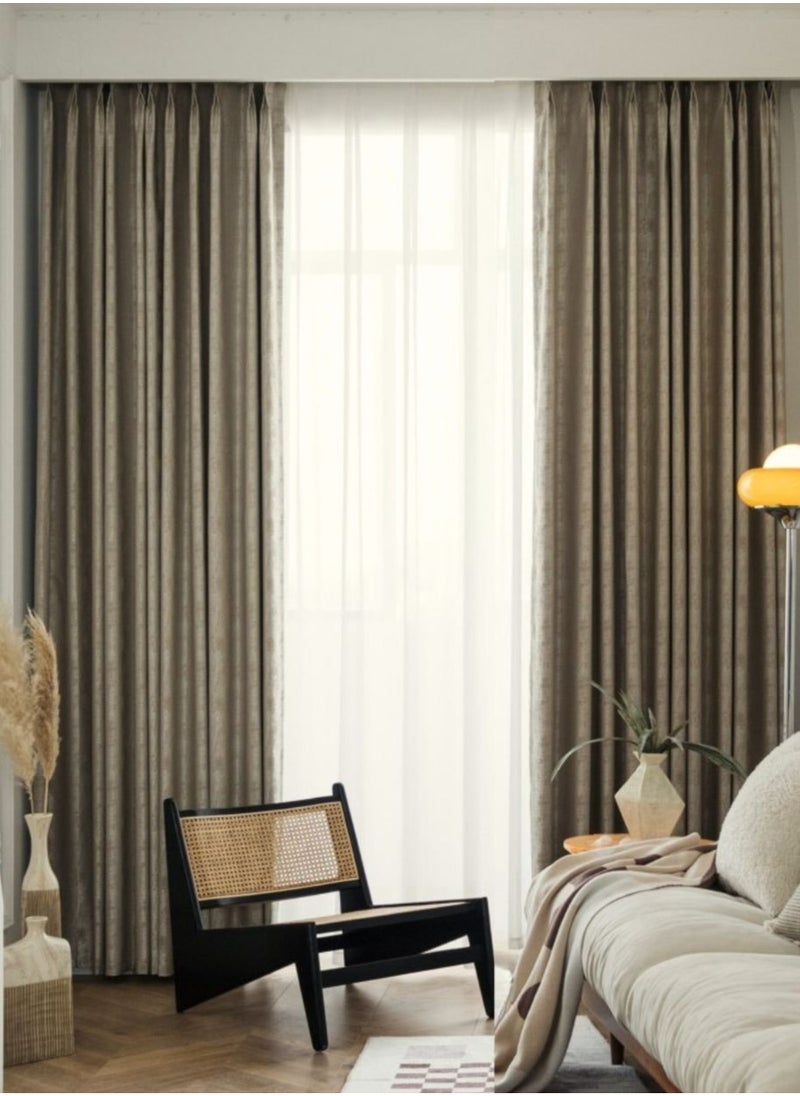 Golden Homee Bedroom Blackout Curtain 1 piece Insulation Noise Reduce Heat  - Image 2