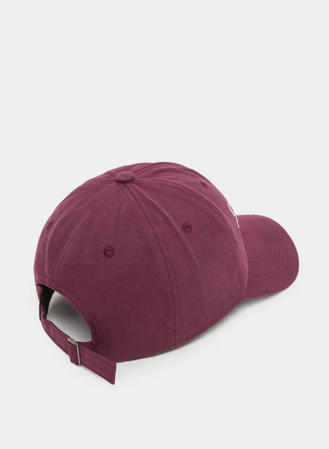 Styli Burgundy Embroidered Slogan Baseball Cap