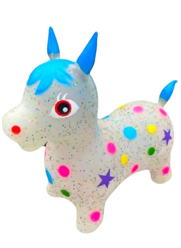 Toy Box Inflatable Horse Hopper With Colorful Decorative
