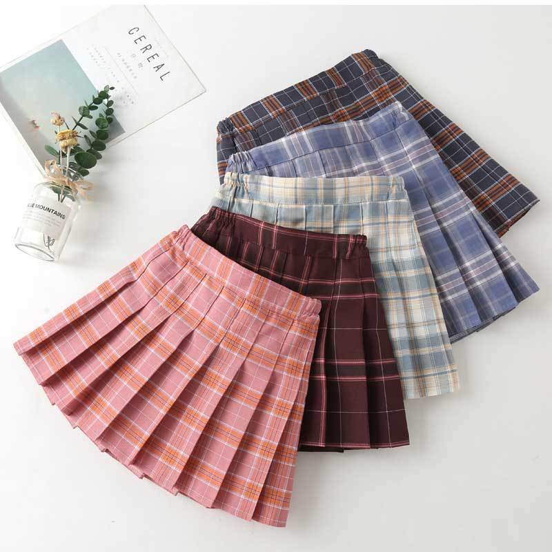 Big Sale Girls Skirt Kidsren'S Clothing Spring & Fall New Korean Style Elastic Waist Medium And Large Kidsren'S Short Skirt School Uniform Kidsren'S Pleated Skirt - Image 2