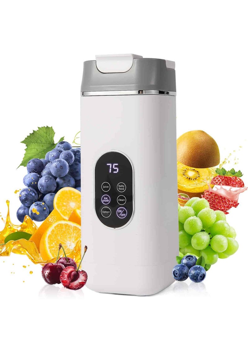 Aideli Portable Blender, Cordless Personal Blender for Shakes & Smoothies, 420ml, USB Rechargeable, 4 Modes, Auto-Clean, Ideal for Gym & Travel - Image 1