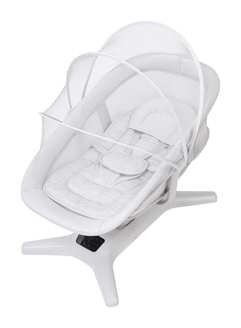 ماستيلا مهد هزاز ماستيلا ديلوكس الذكي 6 في 1: أرجوحة كهربائية وسرير مهد متعدد الأوضاع ومقعد طفل مع بلوتوث و تطبيق المحمول - Image 3