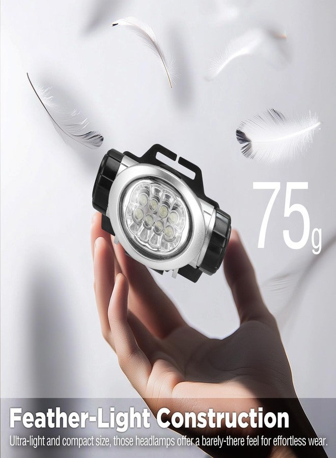 إيفربايت مصباح رأس LED من EverBrite، عبوة من 5 مصابيح، 4 أوضاع إضاءة، رأس متحرك مع عصابة رأس قابلة للتعديل، مثالي للجري والتخييم والمشي لمسافات طويلة، البطاريات متضمنة - Image 4