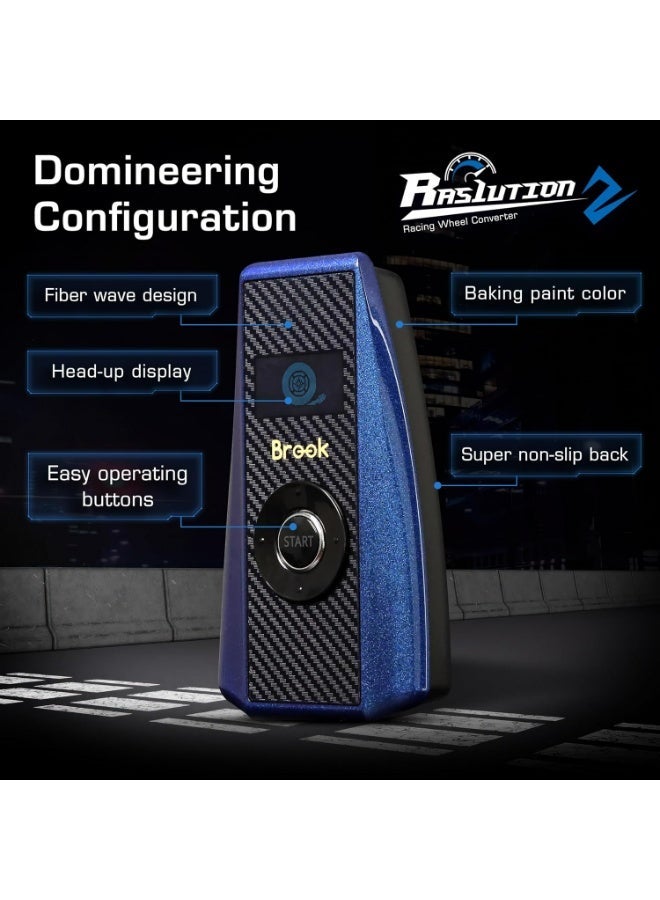 محول عجلة القيادة Brook Ras1ution 2 لأجهزة PS5 و PS4 و  و Switch والكمبيوتر الشخصي، متوافق مع Logitech و Thrustmaster و Fanatec - Image 2
