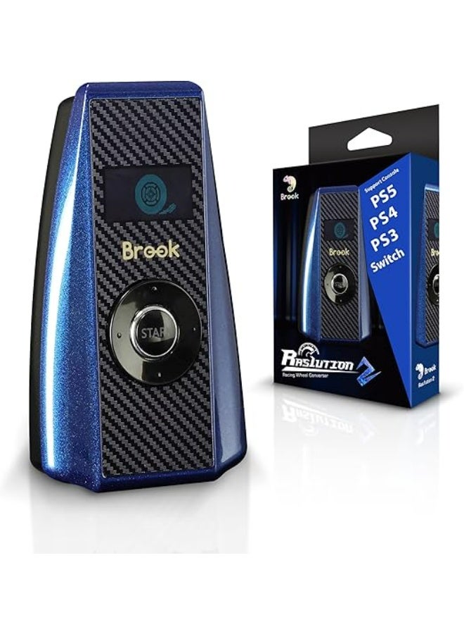 محول عجلة القيادة Brook Ras1ution 2 لأجهزة PS5 و PS4 و  و Switch والكمبيوتر الشخصي، متوافق مع Logitech و Thrustmaster و Fanatec - Image 1