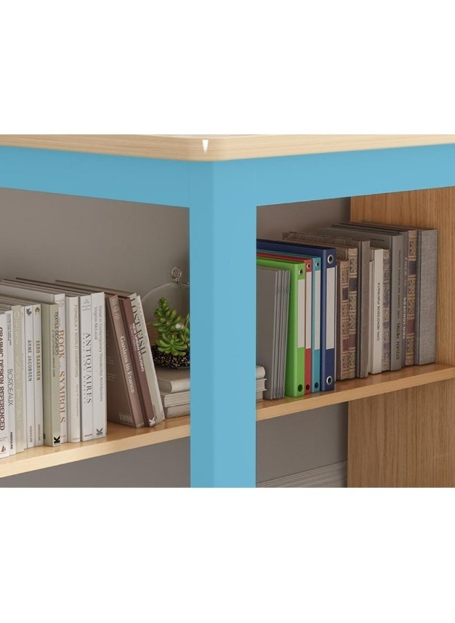 إيونتو مكتب منزلي حديث مع 3 أدراج كبيرة - طاولة دراسة وكمبيوتر محمول متعددة الوظائف، رف سفلي قوي، 120 × 103 × 50 سم، محطة عمل أنيقة للاستخدام المكتبي والمنزلي  - Image 3