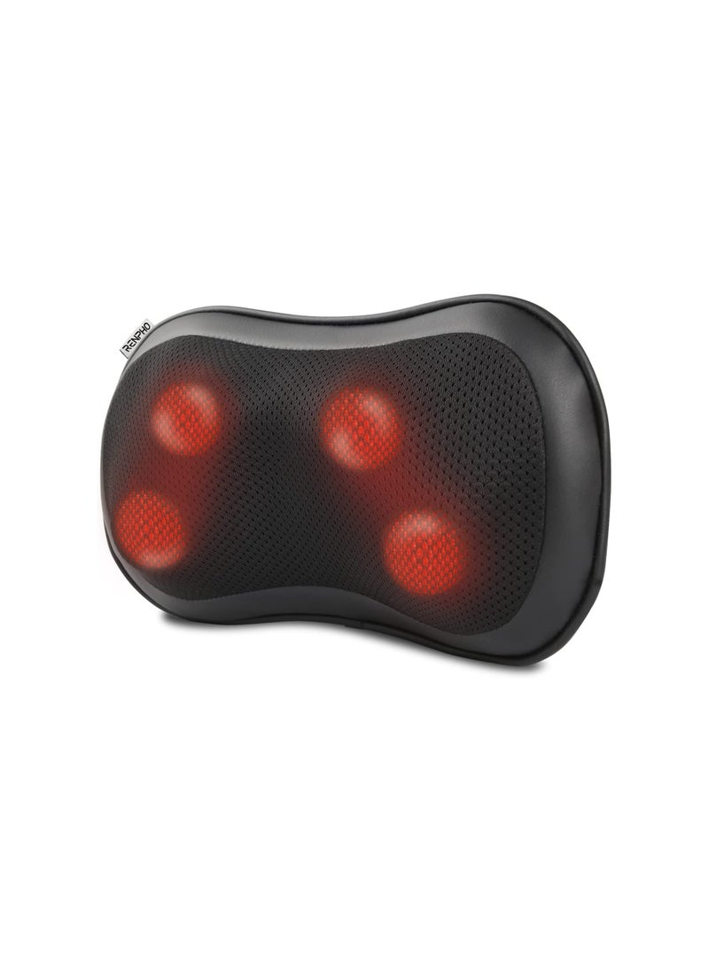 RENPHO - Back Massager With Heat, Ultra Slim Shiatsu Lower Back Neck Massage Pillow, 3-Speeds With Net Cover Electric Shoulder Massage - Image 1