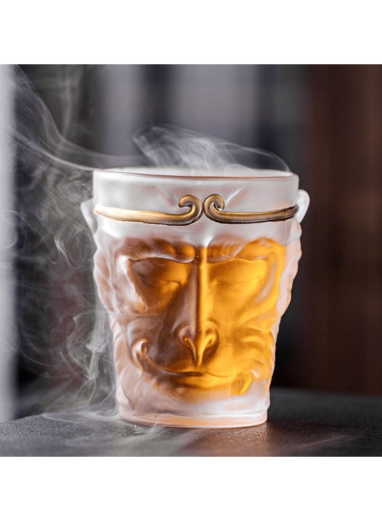 Frosted glass teacups, fine handicrafts, suitable for tea, juice, milk, coffee, etc. - Image 1