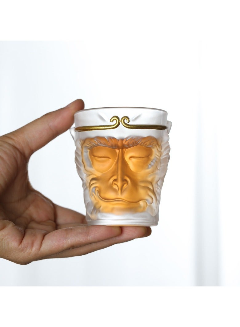 Frosted glass teacups, fine handicrafts, suitable for tea, juice, milk, coffee, etc. - Image 3