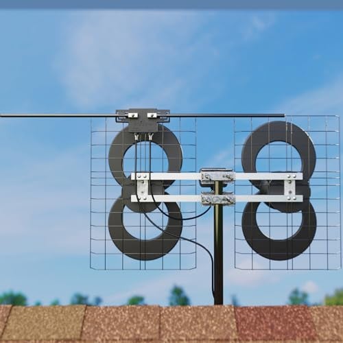 Antennas Direct ClearStream 4V Indoor Outdoor TV Antenna, UHF VHF, Multi-Directional, 70+ Mile Range, 4K 8K UHD, NEXTGEN TV – w/ 20-inch Mast (Black) - Image 2