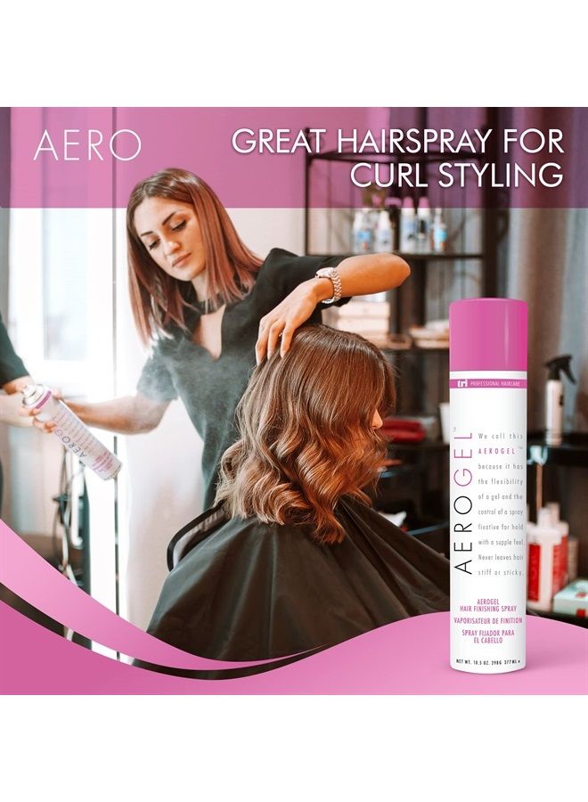 TRIDESIGN TRI Aerogel Hairspray - Non-Toxic Hair Finishing Spray for Styling, Volumizing and Holding Curly Hair with Flexible Hold - For Women and Men - Pack of 4 (10.5 oz)  - Image 4