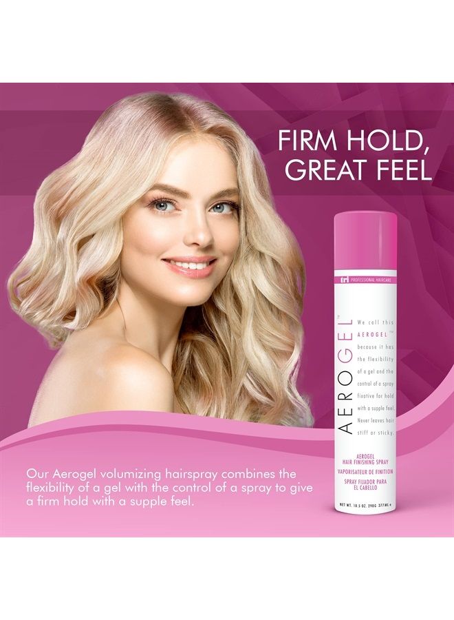 TRIDESIGN TRI Aerogel Hairspray - Non-Toxic Hair Finishing Spray for Styling, Volumizing and Holding Curly Hair with Flexible Hold - For Women and Men - Pack of 4 (10.5 oz)  - Image 2