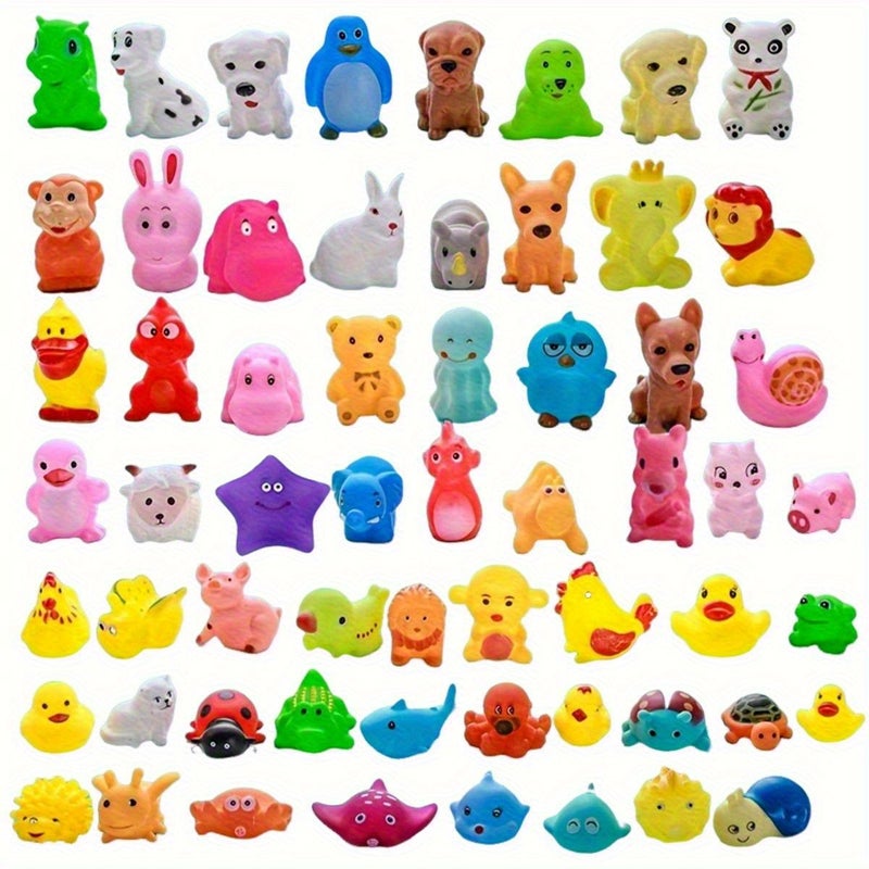 Summer Pool Floating Toy 6pcs Squeaky Bath Beach Water Play Set Interactive Pet Toys With Squeeze Sound Ball Outdoor Swim Fun Party Supplies - Image 4