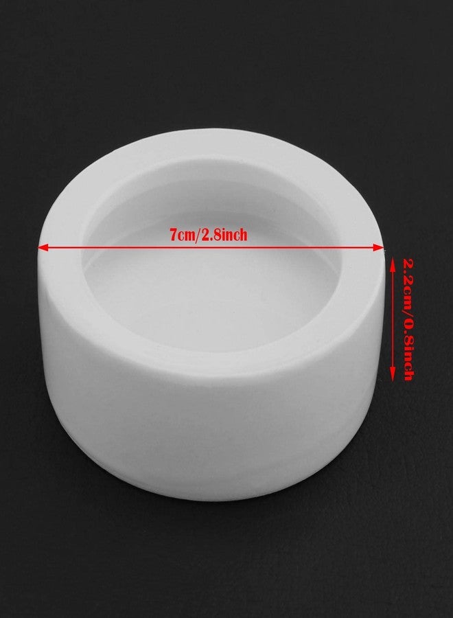 كريت آيديا مجموعة أطباق ديدان الزواحف من كريت آيديا، قطعتان، حافة منحنية، مقاومة للماء، مصنوعة من السيراميك، مثالية لتهريب السحالي، مقاس 2.8 بوصة، لون أبيض ناعم عديم الطعم، مناسبة للعناكب، الوزغ، والسرطانات. - Image 3