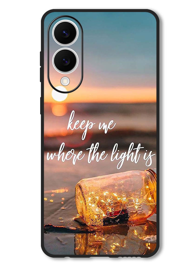 Theodor Case Compatible with Samsung Galaxy S25 Edge 6.7 Inch Protection Shockproof Bumper Cover Keep Me Where The Light - Image 1