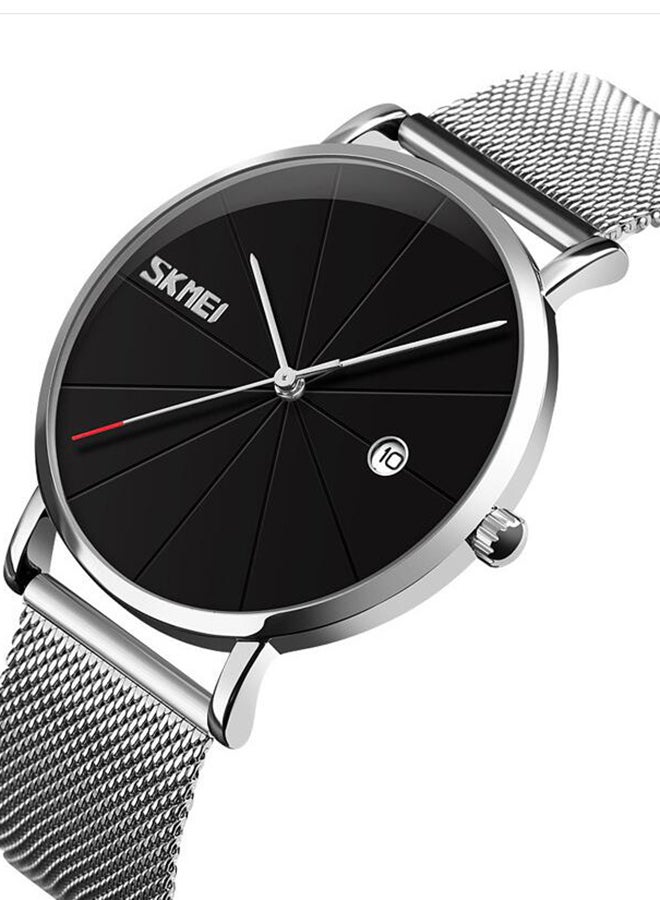 Men's Metal Analog Watch - 9183 - 40 mm - Silver - Image 2