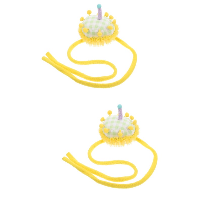 2pcs Birthday Cake Headband Kids Hair Hoop Hair Band Kids Decorative Cartoon Headband for Girls - Image 1