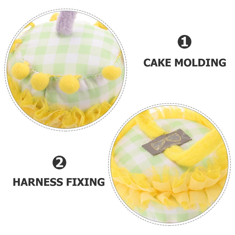 2pcs Birthday Cake Headband Kids Hair Hoop Hair Band Kids Decorative Cartoon Headband for Girls - Image 5