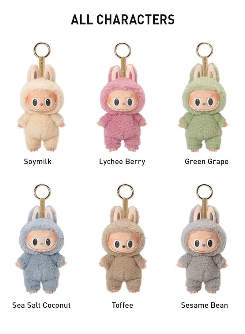 Pop Mart x Momiji Labubu Monster Delicious Macaron Series-6.7-inch vinyl face plush blind box doll, equipped with a hanging ring, suitable for various bag hangings, desktop ornaments and birthday gifts, bagged without box  - Image 2