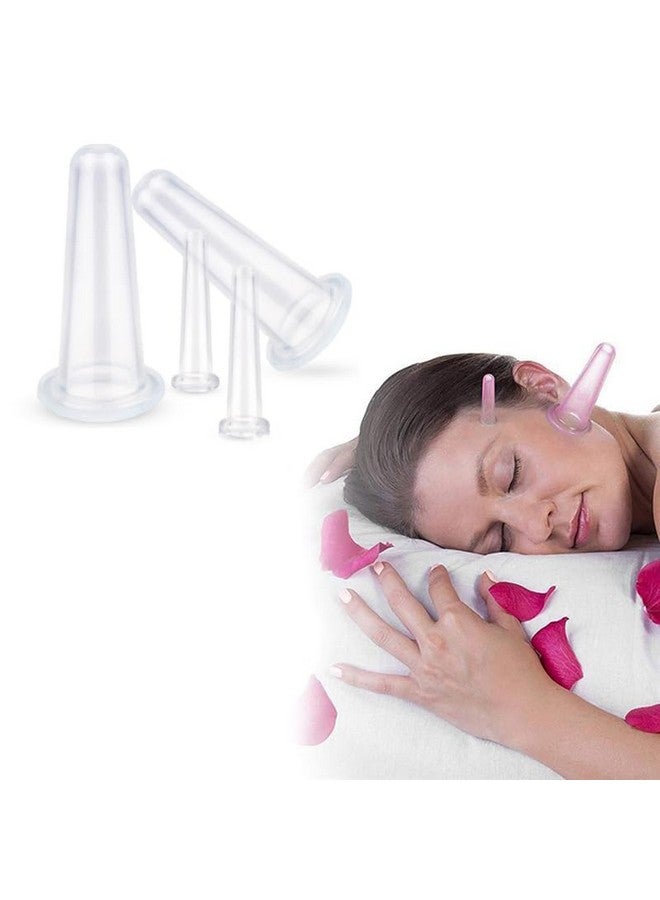 Hodaqe 4 PCS Facial Cupping Set - Silicone Cupping Cups Massage Set for Face Lift and Vacuum Suction Therapy - Image 4