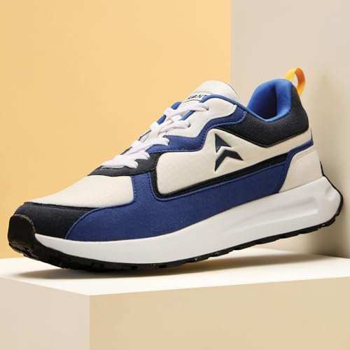 AVANT Men's Waffle Max Sneaker Shoes- Soft Cushioned Insole, Slip-Resistant, Dynamic Feet Support, Arch Support & Shock Absorption, Trendy, Casual Footwear (AVMSH165CL01UK11_Blue_UK11) - Image 2