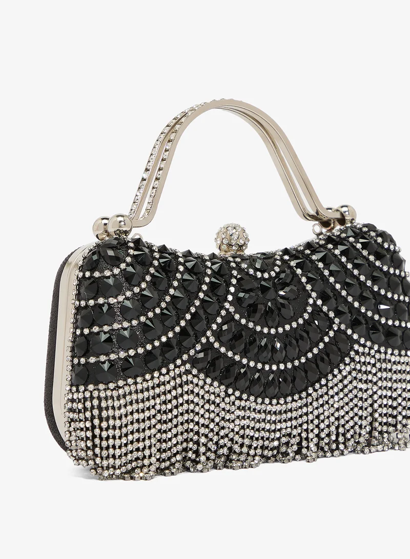 Khizana  Metallic Embellished Detailed Clutch for Women | Best Price UAE