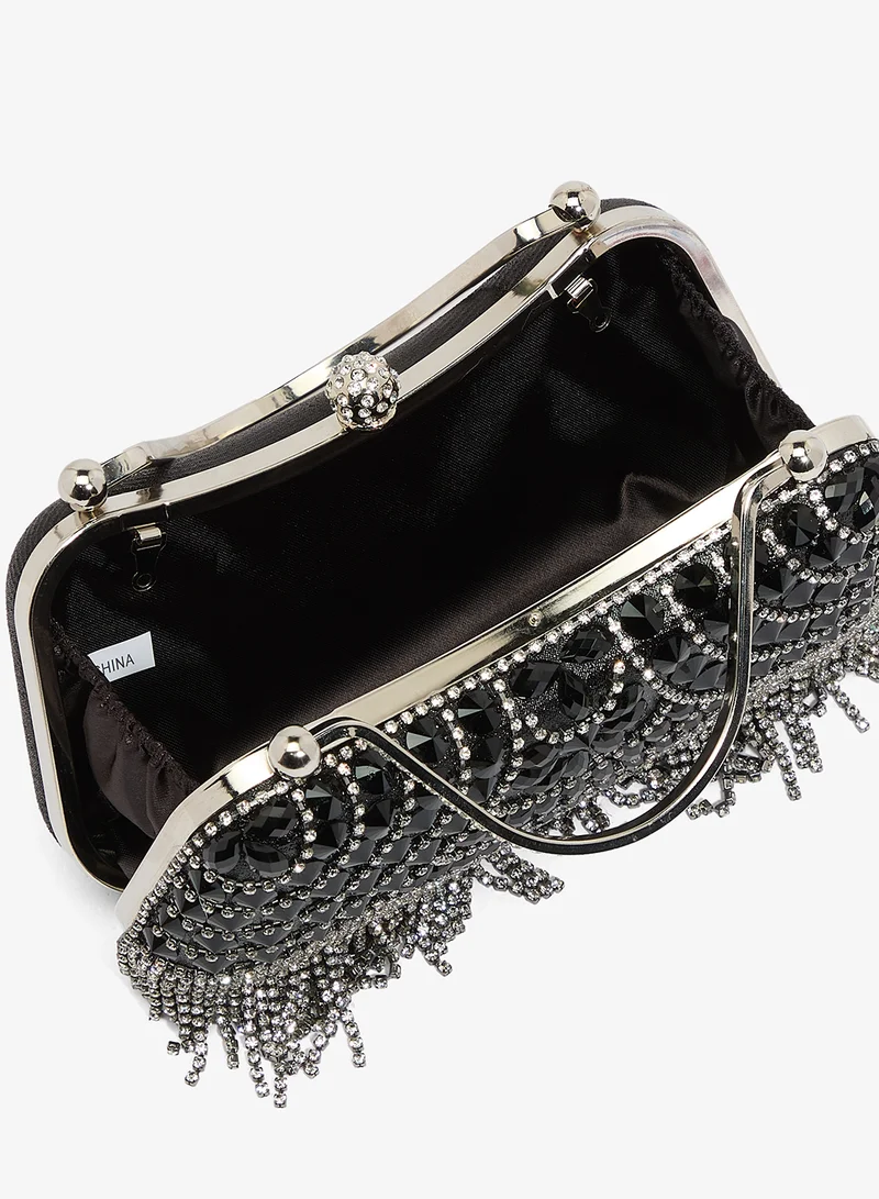 Khizana  Metallic Embellished Detailed Clutch for Women | Best Price UAE